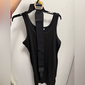 Time and Tru Black Tank Midi Dress